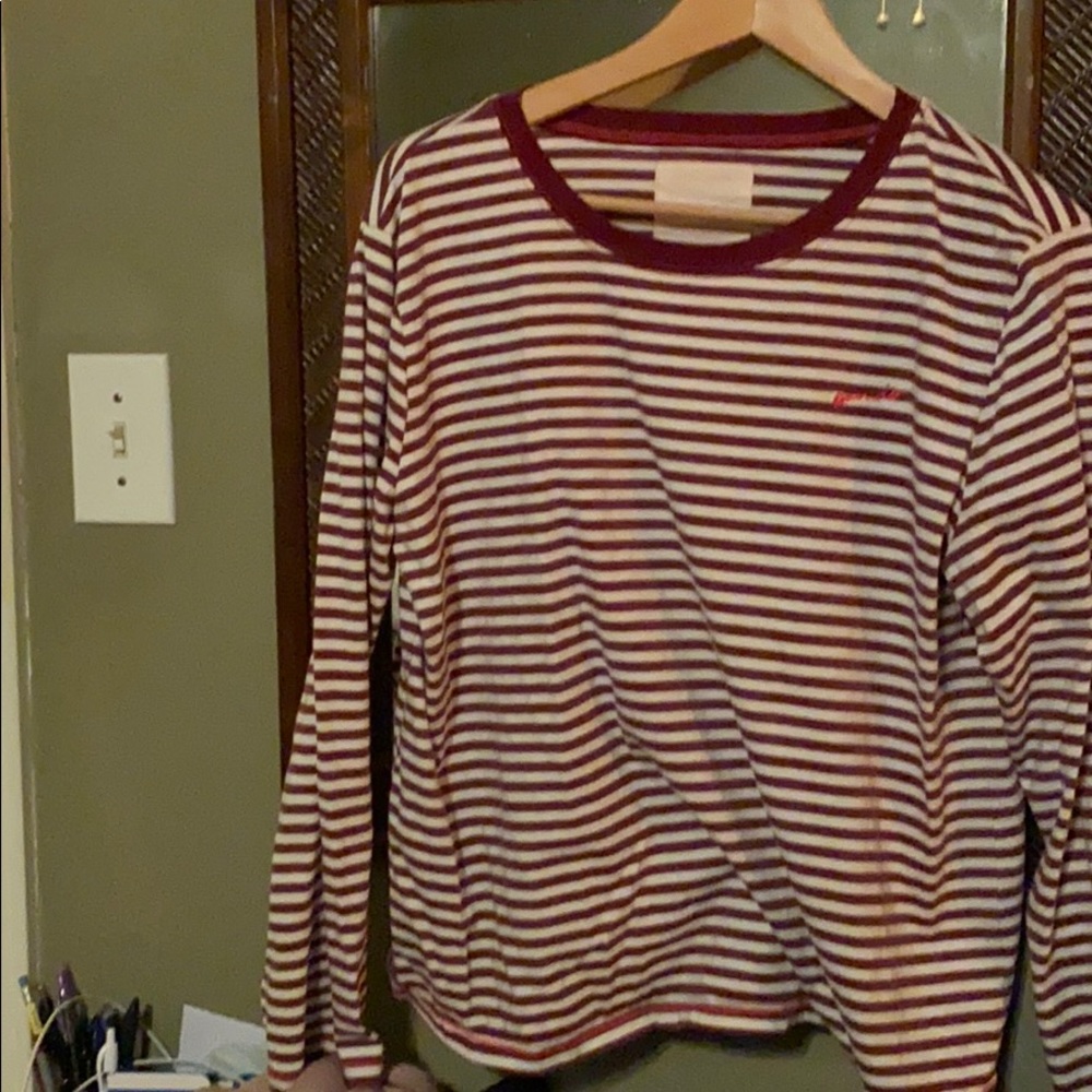 Ban.do long sleeve striped top xl
